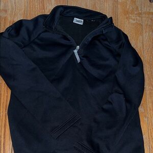 kids Spyder Black Quarter-Zip Sweater